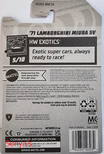 Load image into Gallery viewer, Hot Wheels Blue 71 Lamborghini Miura SV 2022