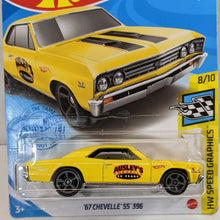 Load image into Gallery viewer, Hot Wheels Yellow 67 Chevelle SS 396 2021