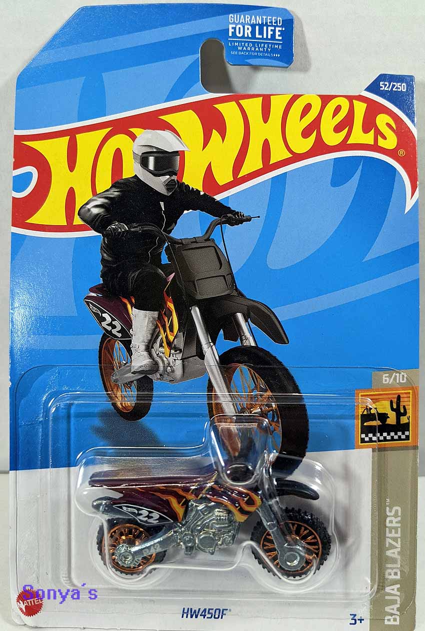 HW450F - Moto de Trilha #052 - 1/64 - Hot Wheels 2022