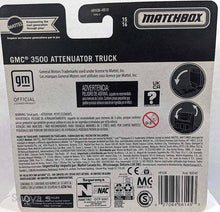 Load image into Gallery viewer, Matchbox Real Working Rigs Orange GMC 3500 Attenuator Truck 2022
