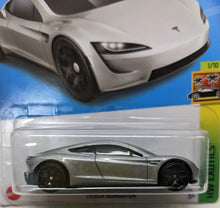 Load image into Gallery viewer, Hot Wheels Silver Tesla Roadster 2022