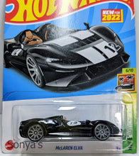 Load image into Gallery viewer, Hot Wheels Black McLaren Elva 2022