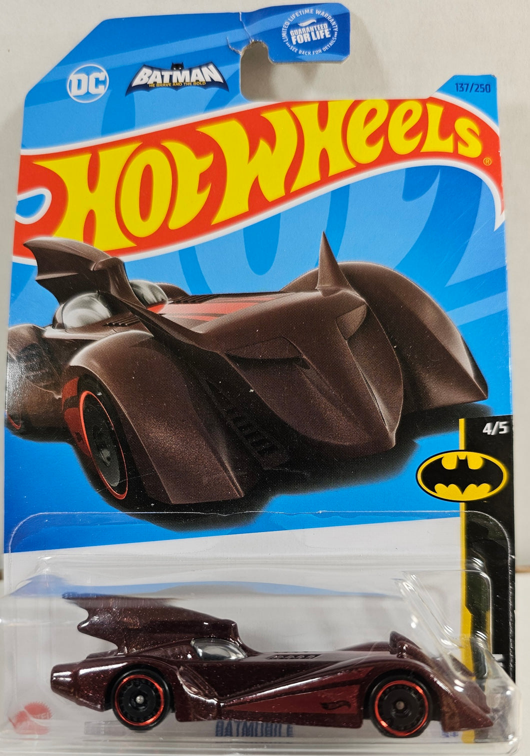 Hot Wheels Burgundy Batmobile 2023
