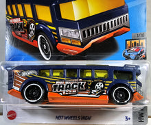 Load image into Gallery viewer, Hot Wheels blue High School bus 2023
