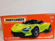 Load image into Gallery viewer, Matchbox Power Grabs Green McLaren 720 Spider 2023
