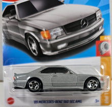 Load image into Gallery viewer, Hot Wheels Silver 89 Mercedes-Benz 560 SEC AMG 2023
