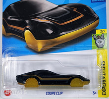 Load image into Gallery viewer, Hot Wheels Black &amp; Gold Coupe Clip 2023
