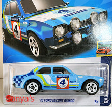 Load image into Gallery viewer, Hot Wheels Blue 70 Ford Escort RS1600 2022
