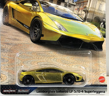 Load image into Gallery viewer, Hot Wheels Gold Lamborghini Gallarado LP 570-4 Superleggera Fast &amp; Furious Premium 2023
