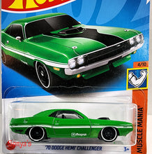 Load image into Gallery viewer, Hot Wheels Green 70 Dodge Hemi Challenger 2023
