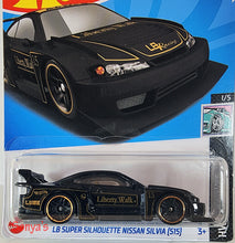 Load image into Gallery viewer, Hot Wheels Black LB Super Silhouette Nissan Silvia [S15] 2023

