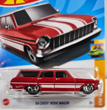 Load image into Gallery viewer, Hot Wheels Red 64 Chevy Nova Wagon 2023
