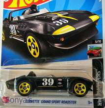 Load image into Gallery viewer, Hot Wheels Black Corvette Grand Sport Roadster 2023
