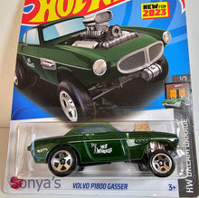Load image into Gallery viewer, Hot Wheels Dark Green Volvo P1800 Gasser 2023
