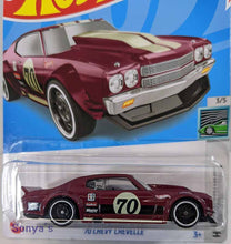 Load image into Gallery viewer, Hot Wheels Maroon 70 Chevy Chevelle 2022
