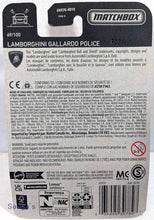 Load image into Gallery viewer, Matchbox Lamborghini Gallardo Police 2021
