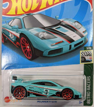 Load image into Gallery viewer, Hot Wheels Turquoise McLaren F1 GTR 2022
