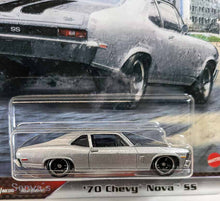 Load image into Gallery viewer, Hot Wheels Premium Silver 70 Chevy Nova SS 2021 Fast Superstars
