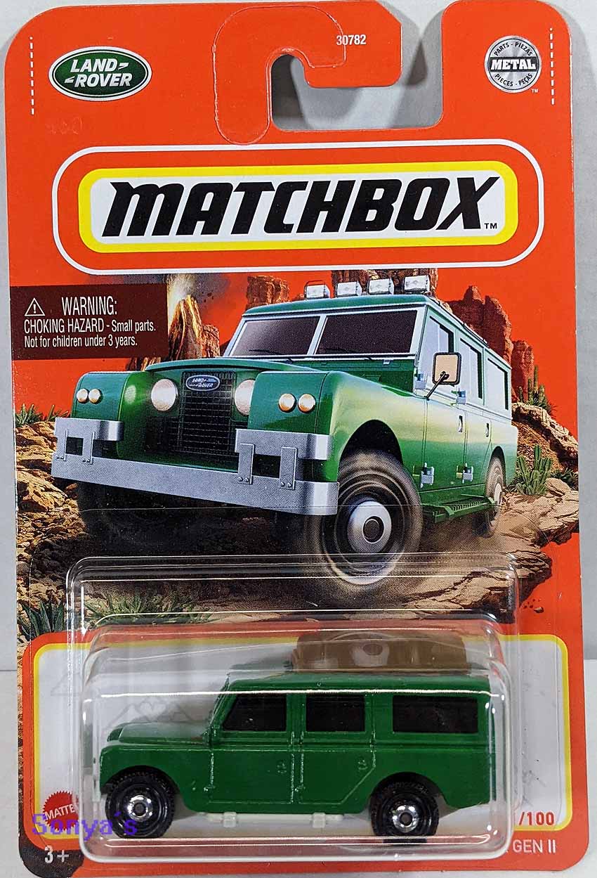 Matchbox 1965 Green Land Rover Gen II 2021