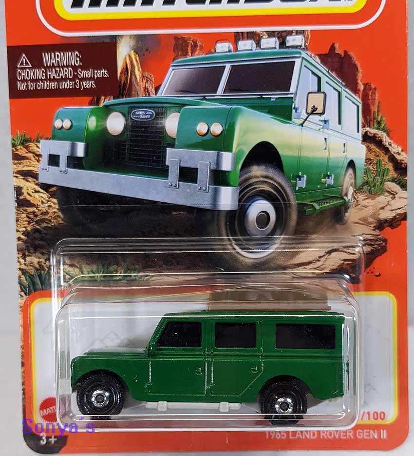Matchbox 1965 Green Land Rover Gen II 2021 – Sonya's Diecast