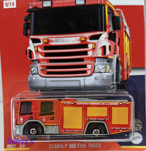 Load image into Gallery viewer, Matchbox Global Scania P 360 Fire Truck French 2022
