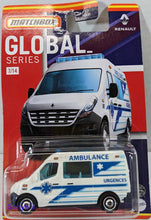 Load image into Gallery viewer, Matchbox Global Renault Master Ambulance French
