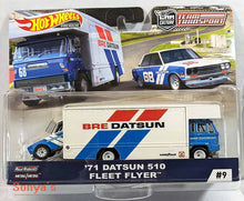 Load image into Gallery viewer, Hot Wheels Premium TT 71 Datsun 510 Fleet Flyer
