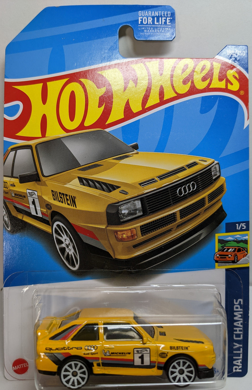 Hot Wheels Yellow 84 Audi Sport Quattro 2022