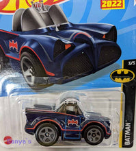Load image into Gallery viewer, Hot Wheels Blue Classic TV Series Batmobile 2022
