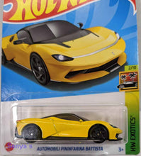 Load image into Gallery viewer, Hot Wheels Yellow Automobili Pininfarina Battista 2022
