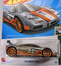 Load image into Gallery viewer, Hot Wheels Silver/Orange McLaren F1 GTR 2022
