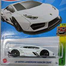 Load image into Gallery viewer, Hot Wheels White LB-Works Lamborghini Huracan Coupe 2022
