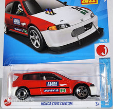Load image into Gallery viewer, Hot Wheels Red Honda Civic Custom 2022
