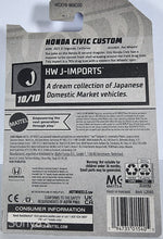 Load image into Gallery viewer, Hot Wheels Red Honda Civic Custom 2022
