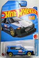 Load image into Gallery viewer, Hot Wheels Blue Honda Civic Custom
