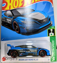Load image into Gallery viewer, Hot Wheels Blue Nissan Leaf Nismo RC_02 2022
