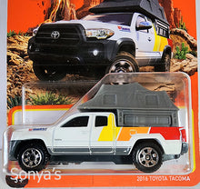 Load image into Gallery viewer, Matchbox White 2016 Toyota Tacoma Camper 2022
