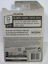 Load image into Gallery viewer, Hot Wheels Tokyo 2020 Velocita Swimming card
